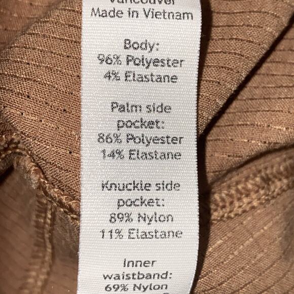 Lululemon Dynamic Days Pants 10 Saddle Brown Luxtreme Travel Athleisure - Picture 9 of 11